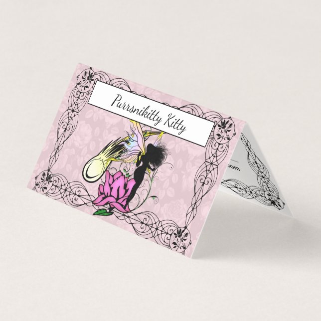 Rose Shadow Fairy Business Card (Front)