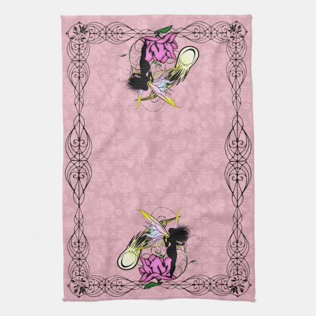 Rose Shadow Fairy Towel (Vertical)