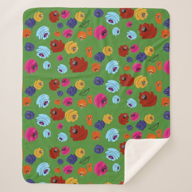 Rose Sherpa Blanket (Front)