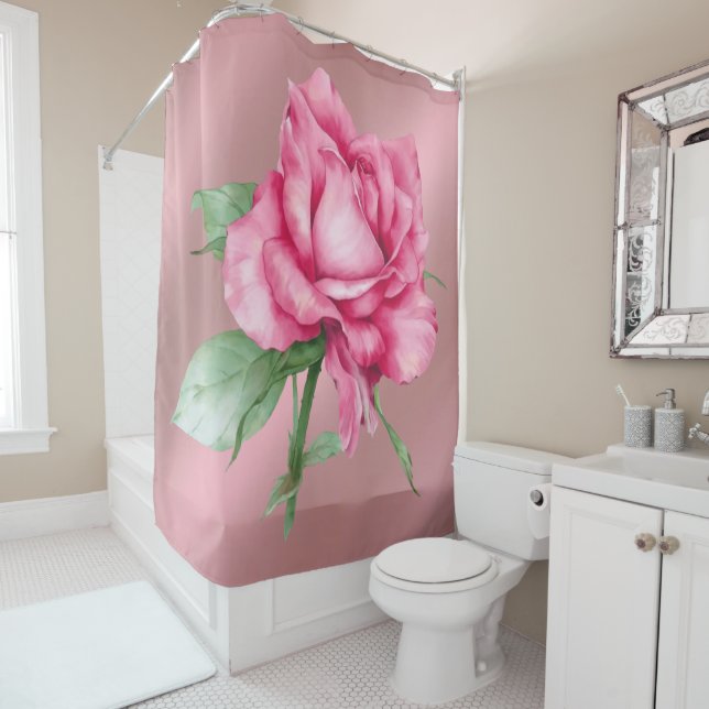 Rose  shower curtain (In Situ)