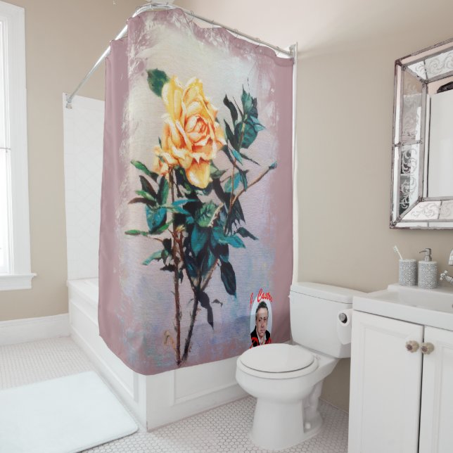 Rose Shower Curtain (In Situ)