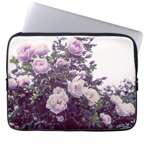 Rose shrub photography  laptop sleeve