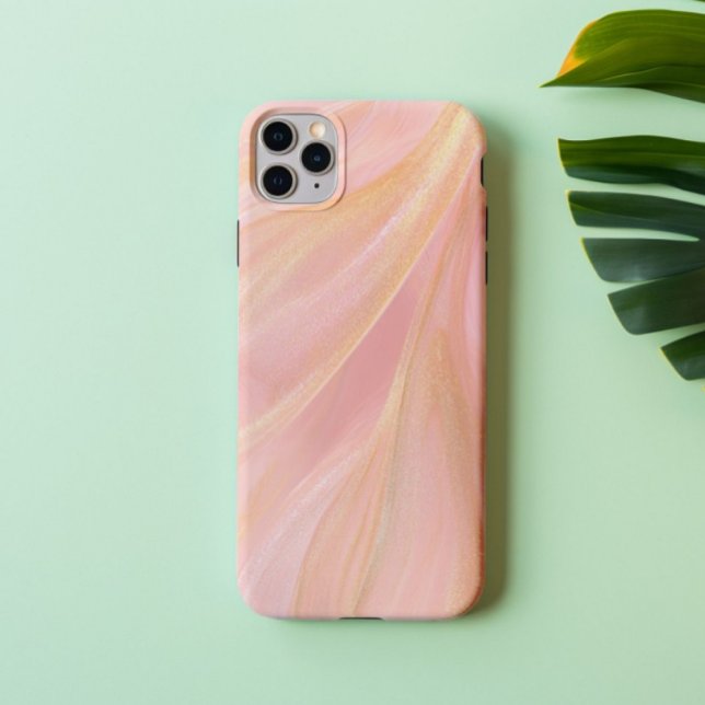 Rosé Silk – Luxury Blush Pink & Gold Marble  iPhone Case (Creator Uploaded)