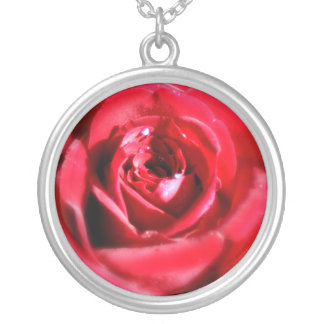 Rose Silver Plated Necklace