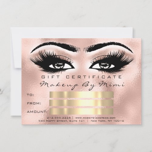 Rose Skinny Lash Makeup Artist Certificate Blush