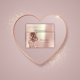 Rose Spark Body Beauty Surgery Cosmetology Appointment Card