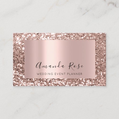 Rose Spark Wedding Event Planner Fashion Beauty Appointment Card