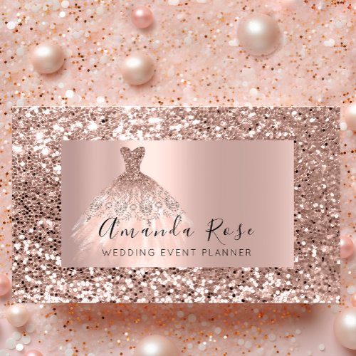 Rose Spark Wedding Event Planner Fashion Blogger Appointment Card