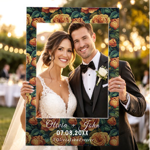 Rose Sparkle Wedding Ceremony Photo Prop Timeless Selfie Frame