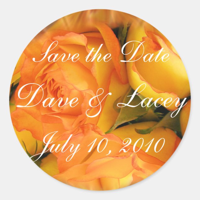 Rose Sticker-customize for your use Classic Round Sticker (Front)