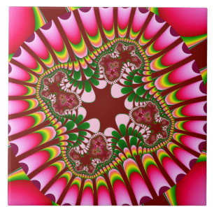 Rose Strawberry Flower Ceramic Tile