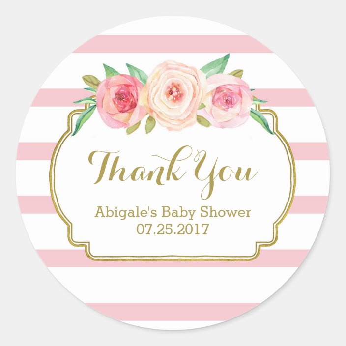 floral baby shower favors