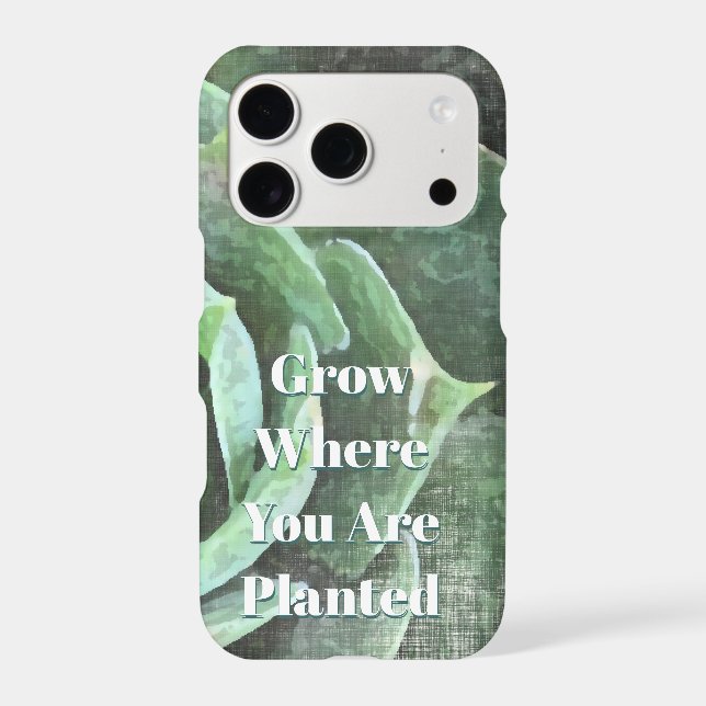 Rose Succulent Grow Where You are Planted Case-Mate iPhone Case (Back)