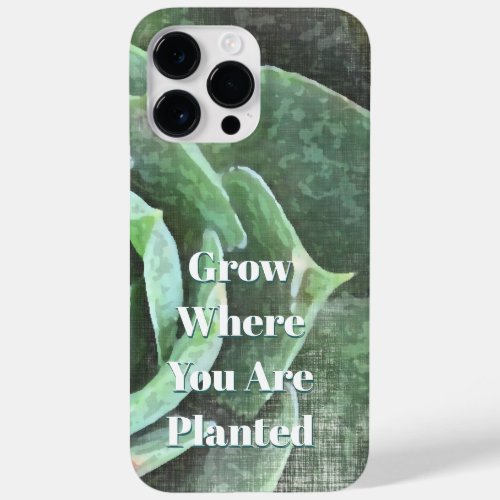 Rose Succulent Grow Where You are Planted Case_Mate iPhone 14 Pro Max Case