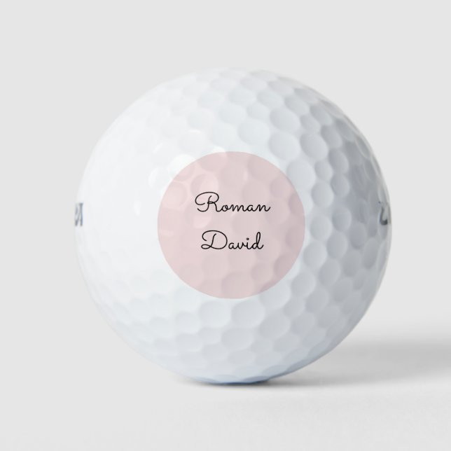 Rose Sugar Pinkish personalized  Golf Balls (Front)