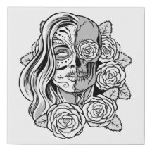 Rose Sugar Skull Girl