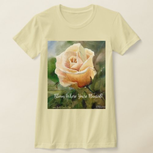 Rose T Shirt Original Artwork by Kathleen Hutter