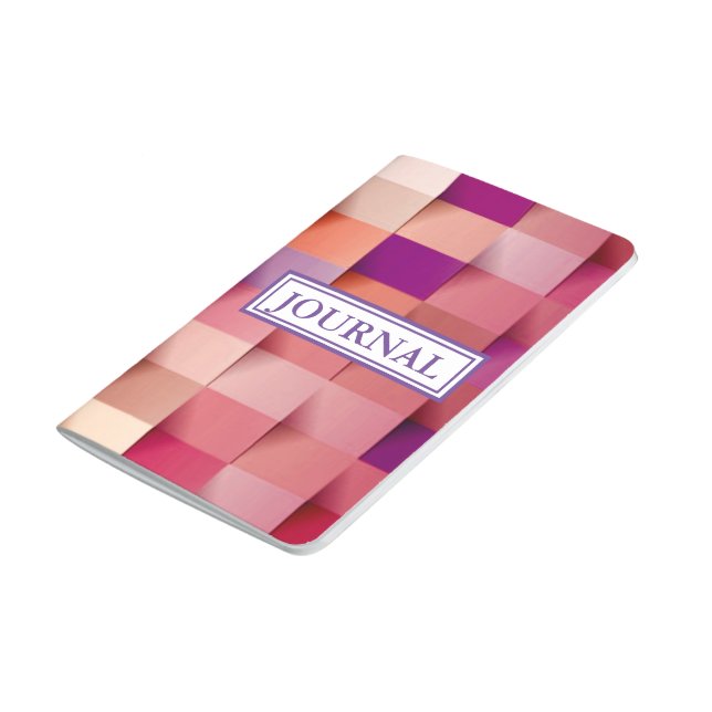 ROSE &TAN PAPER WEAVE image w/ “JOURNAL” label on Journal (Bottom)