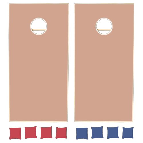 Rose Tan Solid Color Cornhole Set