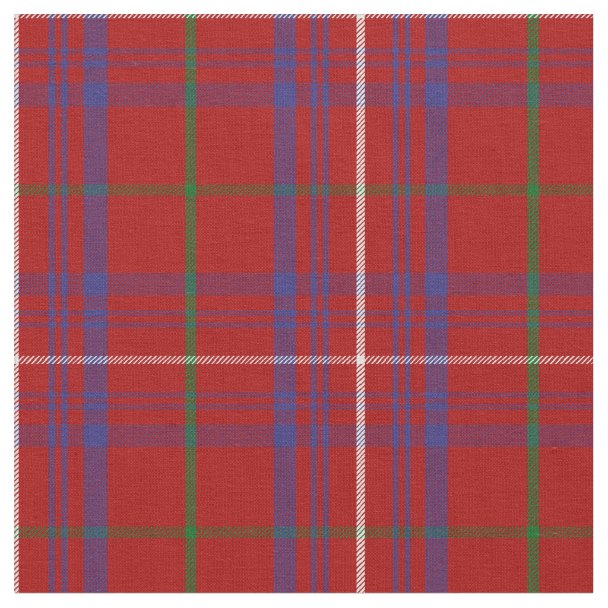 Clan Rose Tartan Fabric | Zazzle