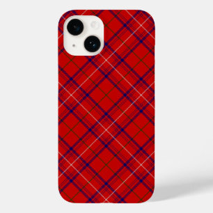 Rose tartan red blue plaid Case-Mate iPhone 14 case