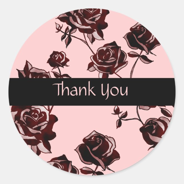 Rose Tattoo Classic Round Sticker (Front)