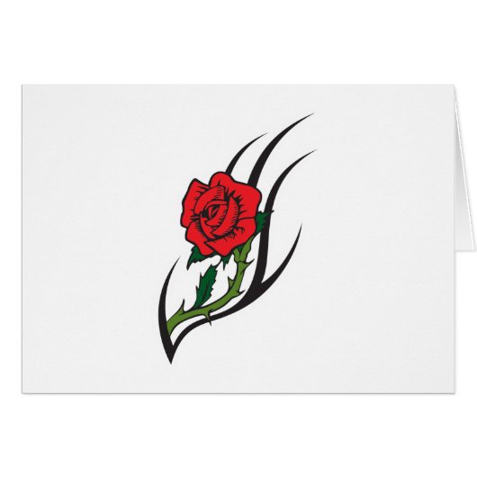 Rose Tattoo Design Cards (Front Horizontal)