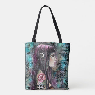 Rose Tattoo Fantasy Art Tote Bag