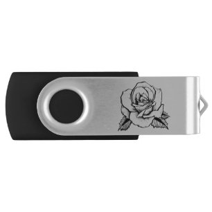 rose tattoo flash drive