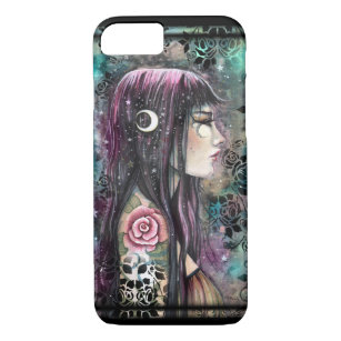 Rose Tattoo Gothic Bohemian Girl Fantasy Art iPhone 8/7 Case