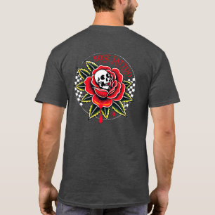 Rose Tattoo Vintage logo Front Back T-Shirt