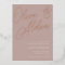 Rose Taupe | Rose Gold Script Wedding