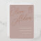Rose Taupe | Rose Gold Script Wedding