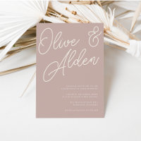 Rose Taupe | Script Watermark Wedding