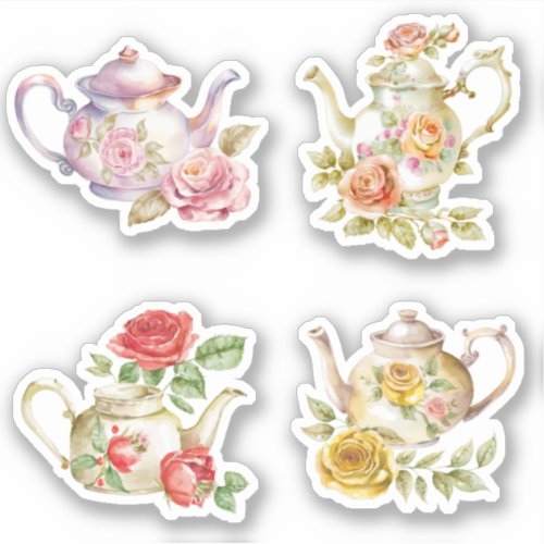 Rose Teapots Sticker