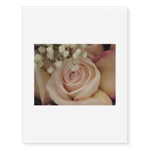 Rose temporary tattoo