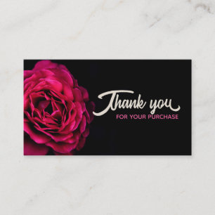 Rose Thank you Cards