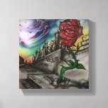 Rose That Grew From Concrete Canvas Print at Zazzle