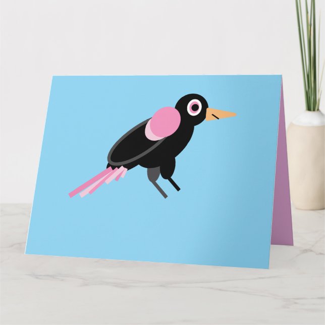 Rose the blackbird card (Front)