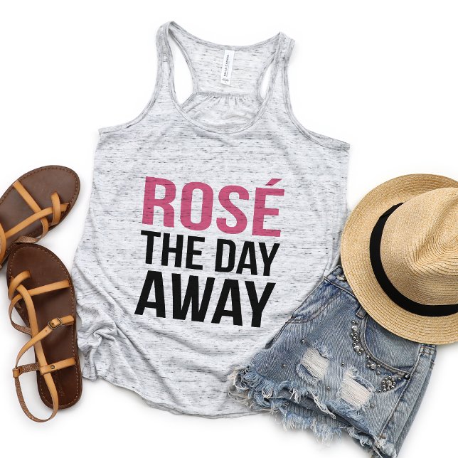 Rose the Day Away Quote Tank Top (Creator Uploaded)