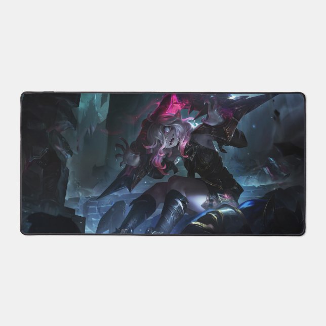 Rose Thorn Gaming Desk Mat | Cute Vampire themed (Front)