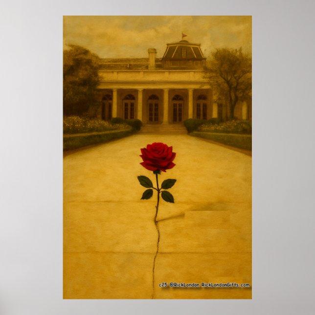 Rose Through the Crack: Back of the White House Poster (Front)