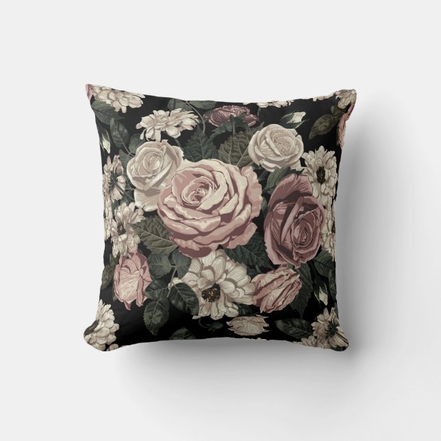 rose throw pillow (Front)