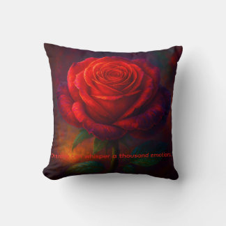 Rose Throw Pillow