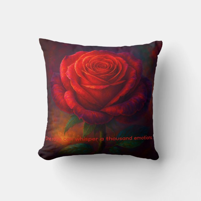 Rose Throw Pillow (Front)