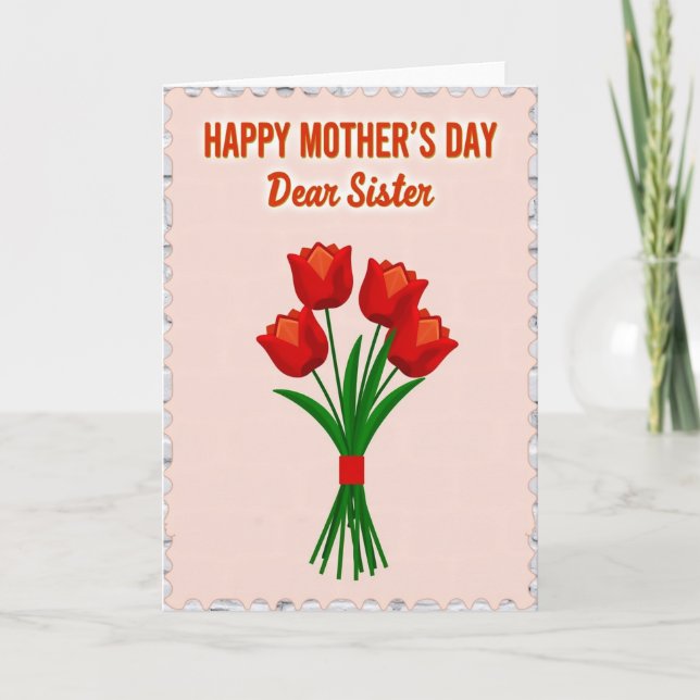 Rose Tinted Mothers Day Art Card (Front)