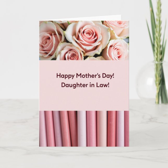 Rose Tinted Mothers Day Love Card (Front)