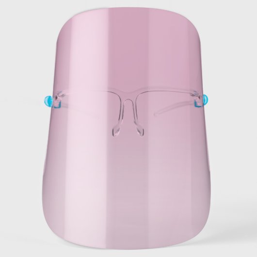 Rose to Pink Tinted Gradient Face Shield (Front)