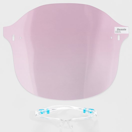 Rose to Pink Tinted Gradient Face Shield (Front w/Glasses)