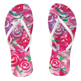 Rose Toes Flip Flops